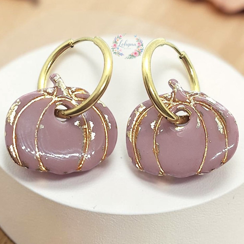 Boucles d'oreilles créoles interchangeables " féerie d'automne "
