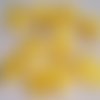 N°07 / jaune soleil - applique noeud papillon ruban gros grain uni ** 35 x 23 mm ** 