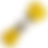 Ruban galon croquet zig zag serpentine / jaune soleil ** 5 mm ** vendu au mètre