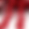 D15 - fine dentelle rouge foncé - galon guipure fleur et feuille ** 30 mm ** vendu par multiple de 50 cm - couture, carterie, poupée
