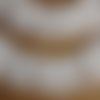 Dentelle plissée 3 rangs / blanc crème ** 6 cm ** galon voile organza froncé feston - vendu par 50 cm - df09