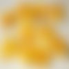 N°07 / jaune doré - applique noeud papillon ruban gros grain uni ** 35 x 23 mm ** 