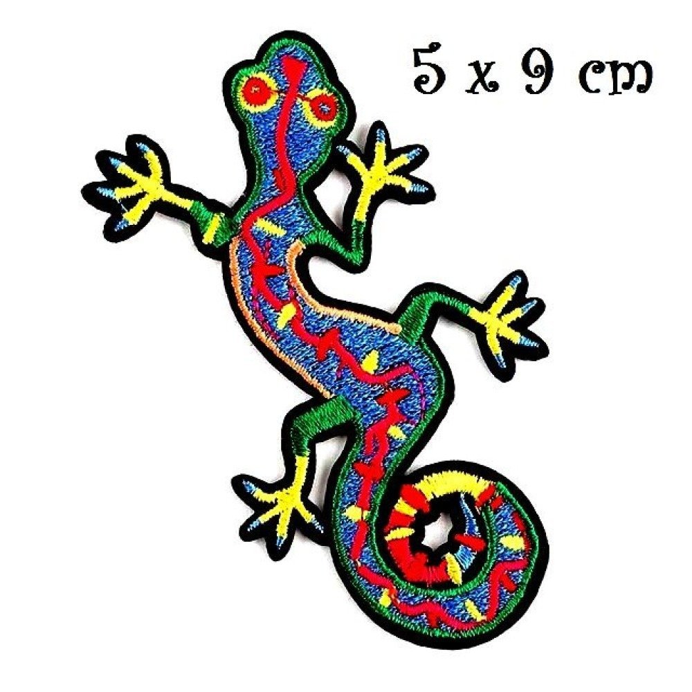 Résine colorée montage mural mosaïque lézard gecko Jardin Ornement deux dessins 