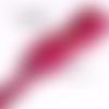 Ruban sequin - fuchsia - galon carré paillette scintillant ** 25 mm / 5 rangs ** vendu par 50 cm - sacs couture patinage