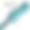 Ruban sequin - bleu ciel - galon carré paillette scintillant ** 25 mm / 5 rangs ** vendu par 50 cm - sacs couture patinage