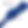 Ruban sequin - bleu roi - galon carré paillette scintillant ** 25 mm / 5 rangs ** vendu par 50 cm - sacs couture patinage