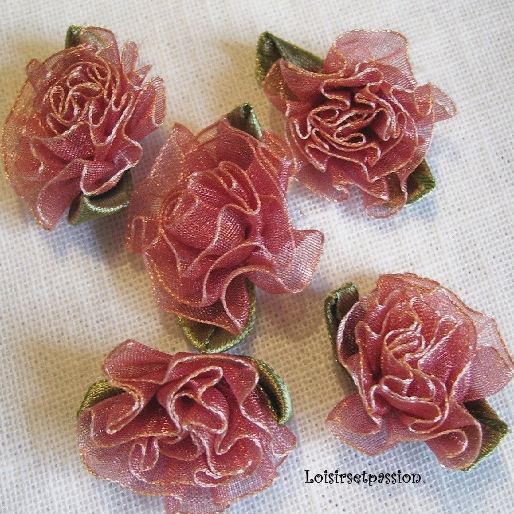 Ciseaux Couture Fleuri Rose prune Frou-Frou