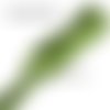 Ruban sequin - vert kaki clair - galon carré paillette scintillant ** 25 mm / 5 rangs ** vendu par 50 cm - sacs couture patinage