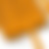 Ruban galon sequin, bordure liseré - jaune orange ** 12 mm / 1 rang ** paillette ronde scintillant - vendu au mètre - sacs couture costume