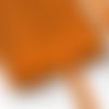 Ruban galon sequin, bordure liseré - orange cuivré ** 12 mm / 1 rang ** paillette ronde scintillant - vendu au mètre - sacs couture 