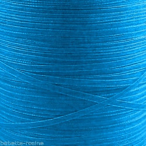 10 mètres de ruban voile organza - turquoise - largeur 3 mm