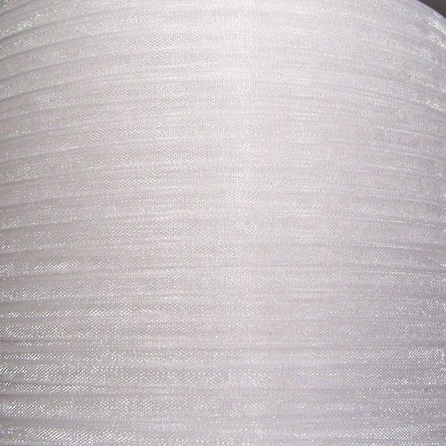 10 mètres de ruban voile organza - blanc - largeur 3 mm