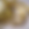 Ruban organza paillette scintillante - 023 / beige argent ** 6 mm ** lurex glitter - vendu au mètre - fêtes noël carterie