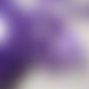 Ruban organza paillette scintillante - 031 / violet argent ** 6 mm ** lurex glitter - vendu au mètre - fêtes noël carterie