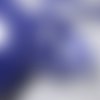 Ruban organza paillette scintillante - 026 / bleu roi argent ** 6 mm ** lurex glitter - vendu au mètre - fêtes noël carterie