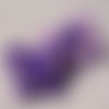 Bouton tige / noeud bicolore - parme violet ** 14 x 12 mm ** vendu à l'unité - tricot couture - b28