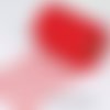 Tulle dentelle , ruban voile organza / rouge ** 15 cm ** vendu au mètre - mariage, décoration - td01
