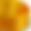 Ruban satin uni - 017 / jaune orange ** 5 cm / 50 mm ** galon simple face, vendu au mètre, mariage, fêtes, loisirs créatifs, noeuds