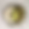 Patch écusson thermocollant - soleil et lune jaune beige ** 7 x 7 cm ** applique à repasser