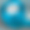 Ruban voile organza ** 25 mm ** 047 / bleu turquoise - galon organdi - vendu au mètre