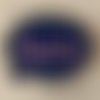 Patch écusson thermocollant - bulle message lettre hello / bleu rose ** 4,5 x 3, 5 cm ** applique à repasser
