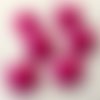 Bouton tige - tête chat kitty / rose fuchsia ** 15 x 13 mm ** vendu à l'unité - tricot couture - b42