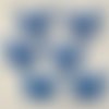 Boutons bois - papillon / bleu ** 25 x 18 mm ** bouton fantaisie 2 trous - vendu à l'unité - bb30