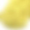 Ruban pompons / jaune ** 10 mm ** galon biais frange - vendu par 50 cm