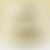 Ruban galon vichy carreaux - beige / blanc ** 10 mm ** vendu au mètre