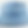 Ruban fantaisie ajouré dentelle arabesque / bleu ciel ** 22 mm ** aspect plastifié - vendu au mètre
