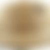 Ruban fantaisie ajouré dentelle arabesque / beige ** 22 mm ** aspect plastifié - vendu au mètre