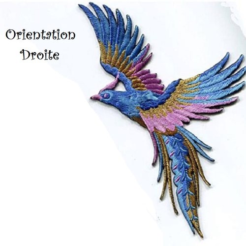 Patch 2 Oiseau Ecusson Thermocollant Couture - Un Grand March&eacute;