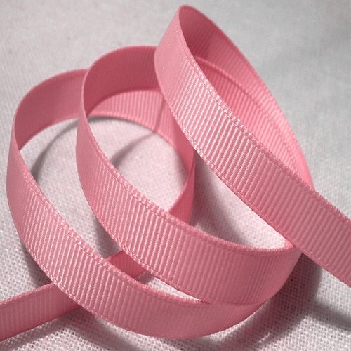 Ruban gros grain - 151 / rose pivoine ** 10 mm ** galon uni grand teint - vendu au mètre