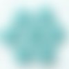 Lot de 6 petits boutons / bleu océan ** 11 mm ** bouton rond en résine - layette couture poupée bébé scrapbooking - br11mm