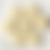 Lot de 6 petits boutons / champagne ** 11 mm ** bouton rond en résine - layette couture poupée bébé scrapbooking - br11mm