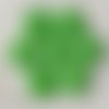 Lot de 6 petits boutons / vert pomme ** 11 mm ** bouton rond en résine - layette couture poupée bébé scrapbooking - br11mm