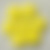 Lot de 6 petits boutons / jaune soleil ** 11 mm ** bouton rond en résine - layette couture poupée bébé scrapbooking - br11mm