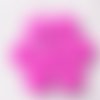 Lot de 6 petits boutons / rose vif ** 11 mm ** bouton rond en résine - layette couture poupée bébé scrapbooking - br11mm