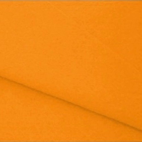 ** 20 x 30 cm ** orange - feuille coupon tissu feutrine - épaisseur 1,5 mm