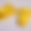 B10 ** 25 mm ** jaune tournesol - clip pince kam bretelle crocodile attache tétine plastique