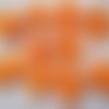 N°07 / orange - applique noeud papillon ruban gros grain uni ** 35 x 23 mm ** 