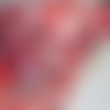 Ruban noel - bonhomme de neige père noël rouge ** 25 mm ** ruban gros grain imprimé - vendu par 50 cm