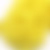 Ruban pompons / jaune soleil ** 10 mm ** galon biais frange - vendu par 50 cm