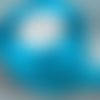 5 mètres de ruban voile organza ** 10 mm ** bleu turquoise