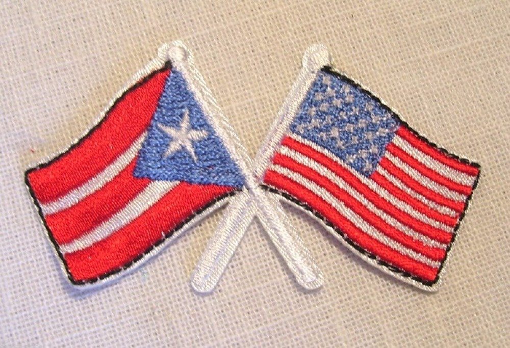 Patch badge patche écusson drapeau USA 80 x 50 mm brodé thermocollant 