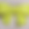 N°00 / jaune fluo - noeud sequin ** 5 x 4 cm ** applique scintillante - vêtements, accessoires, barrettes, fêtes
