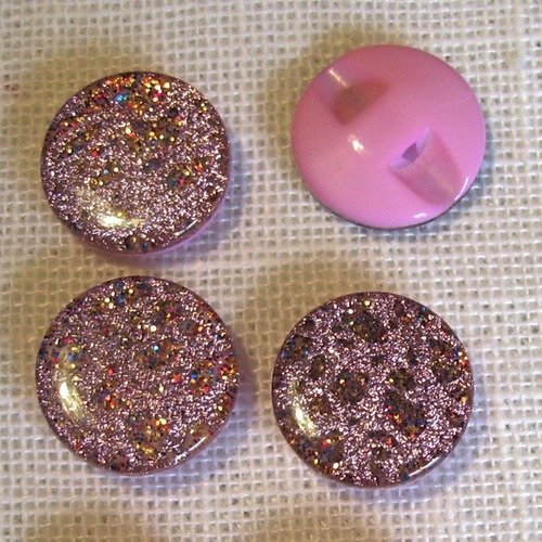 B05 ** 13 mm ** rose - bouton demi boule cristaux brillants - vendu à l'unité -  couture perle bijoux