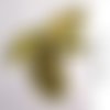 Écusson patch brodé thermocollant ** 4,5 x 6 cm ** fruit banane sequin jaune - applique à repasser
