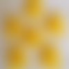Bouton plat - ourson nounours / jaune tournesol ** 16 x 20 mm ** vendu à l'unité - couture - b24