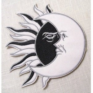Applique à repasser ÉCUSSON PATCH THERMOCOLLANT OISEAU GRUE BLANC 10 x 11 cm